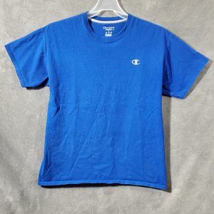 Champion Year Round Classic Jersey T-shirt 100% Cotton Blue Size L